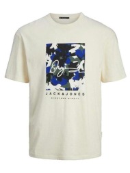 t-shirt με κοντά μανίκια jack & jones t-shirt jack jones aruba beige |