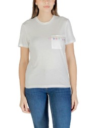 t-shirt με κοντά μανίκια only t-shirt blanc avec poche décorative |