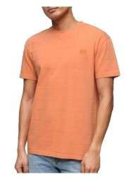 t-shirt με κοντά μανίκια superdry t-shirt vintage texture manches courtes orange |