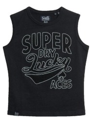 αμάνικα/t-shirts χωρίς μανίκια superdry débardeur retro slim femme |