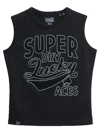 αμάνικα/t-shirts χωρίς μανίκια superdry débardeur retro