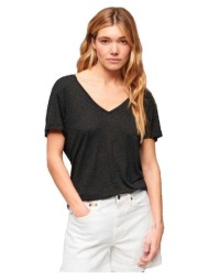 t-shirt με κοντά μανίκια superdry t-shirt studios slub brodé col v femme |