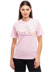 t-shirt με κοντά μανίκια adidas t-shirt à grand logo rose |