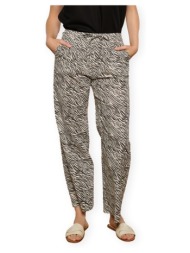 παντελόνια minueto zebra trousers - black/white |