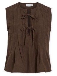 μπλούζα vila top tevira - slate black |