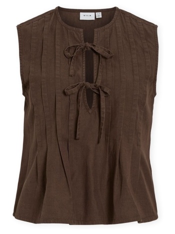 μπλούζα vila top tevira - slate black |