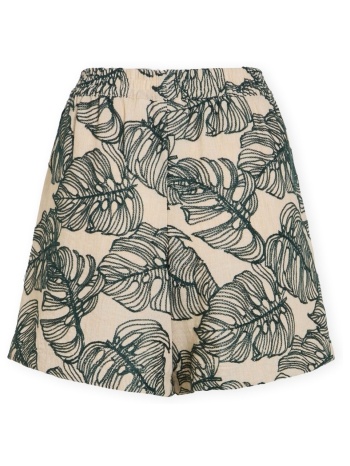 shorts & βερμούδες vila flura shorts - birch/atlantic |