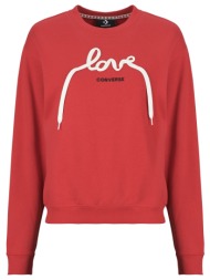 αθλητικό t-shirt converse love laces crew