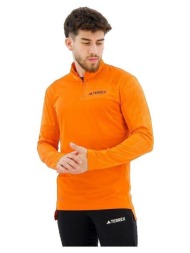 t-shirts & polos adidas t-shirt avec demi-zip orange |