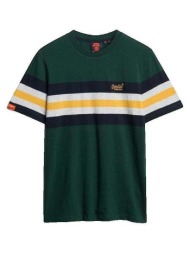 t-shirt με κοντά μανίκια superdry t-shirt essential stripe |