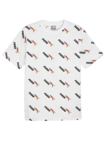 t-shirt με κοντά μανίκια puma t-shirt ess+ love wins |