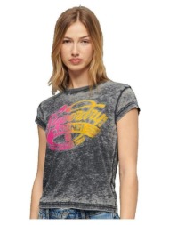 t-shirt με κοντά μανίκια superdry t-shirt fade rock graphic |