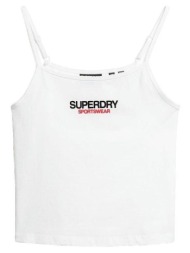 αμάνικα/t-shirts χωρίς μανίκια superdry débardeur sportswear logo ajusté |