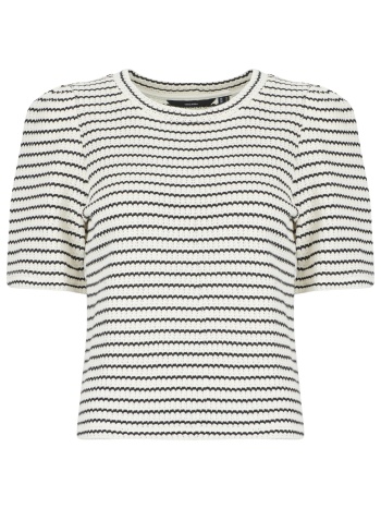 t-shirt με κοντά μανίκια vero moda vmohia 2/4 o-neck