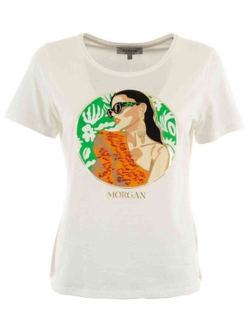 t-shirt με κοντά μανίκια morgan 077-50708223426899 |
