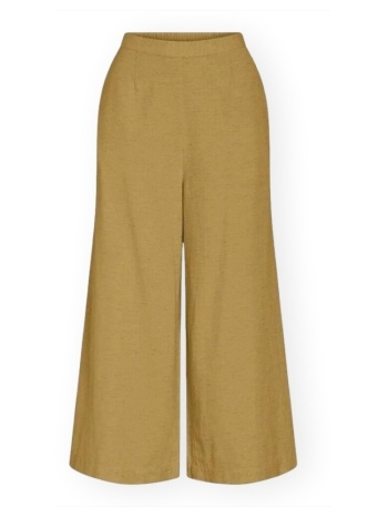 παντελόνια vila prisilla trousers - amber gold |