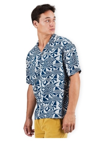 πουκάμισο με κοντά μανίκια brava fabrics sombrillas aloha
