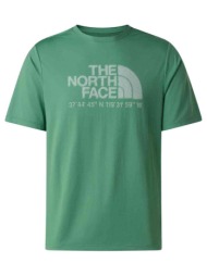 t-shirt με κοντά μανίκια the north face m 24/7 s/s tee logo graphic reg dimmed algae |