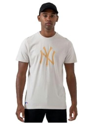 t-shirt με κοντά μανίκια new-era t-shirt new era mlb seasonal team logo beige |