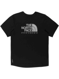 t-shirt με κοντά μανίκια the north face m 24/7 s/s tee logo graphic reg tnf black |