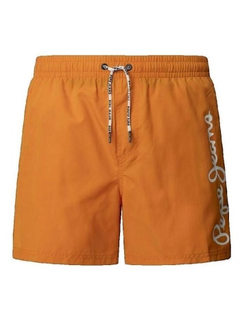 shorts & βερμούδες pepe jeans short pepe jeans logo orange |