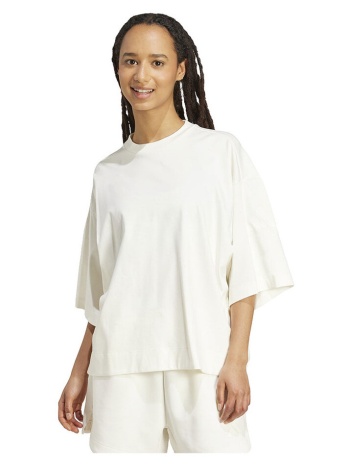 t-shirts & polos adidas t-shirt all soft lux loose blanc |