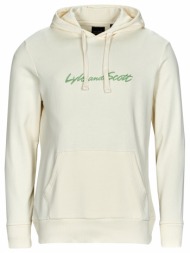φούτερ lyle & scott embroidered logo hoodie