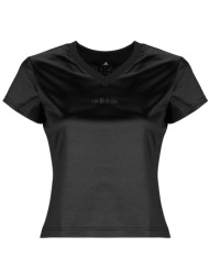 t-shirt με κοντά μανίκια adidas seasonal essentials satin t-shirt
