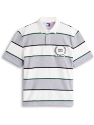 πόλο με κοντά μανίκια tommy jeans tjm rlx ss stripe s |