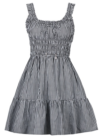 κοντά φορέματα michael michael kors gingham mini dress σε προσφορά