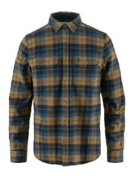 πουκάμισο με μακριά μανίκια fjallraven chemise fjällräven singi en flanelle marron |