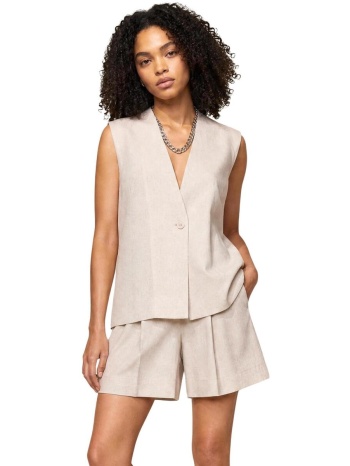 γιλέκα κοστουμιού i am gilet viscosa lino 26136 | σε προσφορά