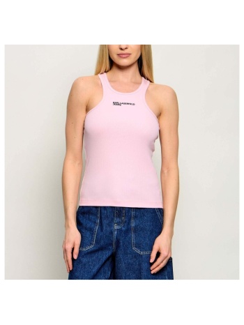 t-shirts & polos karl lagerfeld klj ribbed logo tank | σε προσφορά
