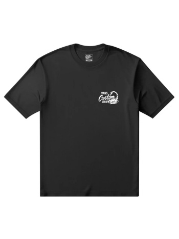 t-shirts & polos vans vn000x2sblk1 custom cat tee |