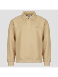 πόλο με μακριά μανίκια lacoste sweatshirt col polo en piqué double face