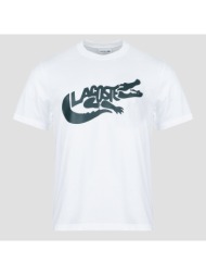 t-shirt με κοντά μανίκια lacoste t-shirt en jersey imprimé