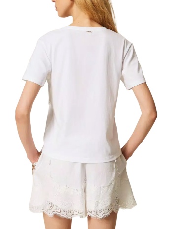 t-shirt με κοντά μανίκια twin set 261tt2490-00001 | σε προσφορά