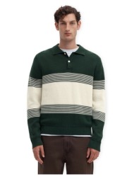 πουλόβερ selected dane knit - pine grove/silver |