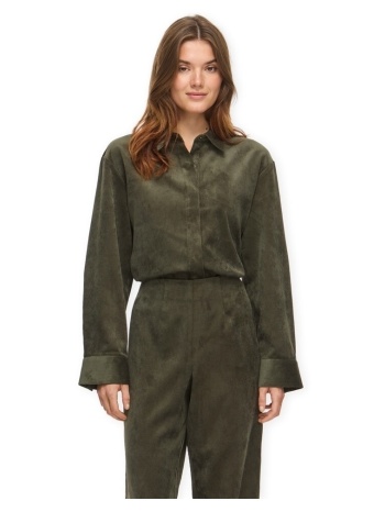 μπλούζα vila courdie shirt - forest night |