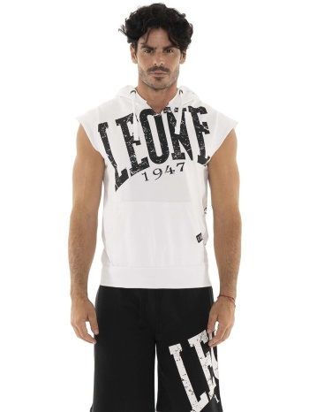 t-shirt με κουκούλα leone 1947 man hoody sleeveless boxing σε προσφορά