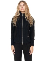 ζακέτα leone 1947 woman full zip high collar warm touch |