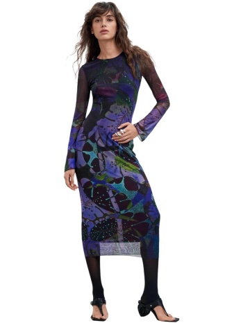 μακριά φορέματα desigual vest_leafs_lacroix 26wwvk01 | σε προσφορά