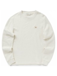 t-shirts & polos calvin klein jeans lv040em217 ls waffle badge crewnk t |