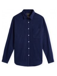 πουκάμισο με μακριά μανίκια portuguese flannel teca shirt - blue |