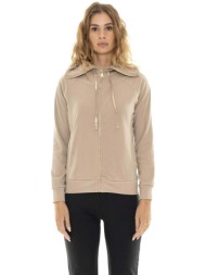 t-shirt με κουκούλα leone 1947 woman hoody full zip relaxed |