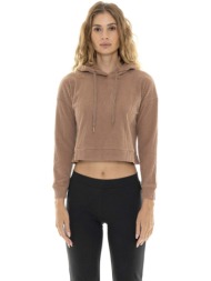 t-shirt με κουκούλα leone 1947 woman rib hoody relaxed |