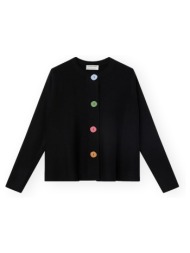 παλτό compania fantastica compañia fantástica 10225 cardigan - black |