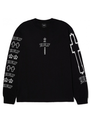 μπλουζάκια με μακριά μανίκια huf t-shirt hard luxe ls |