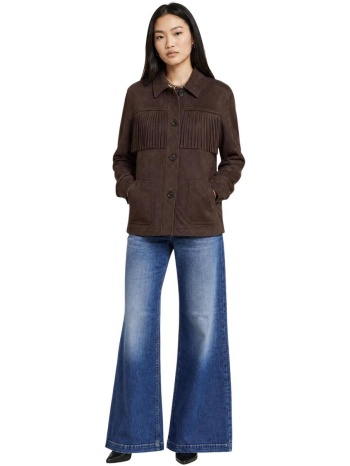 σακάκια only onlcarolina faux suede fringe jkt cc otw