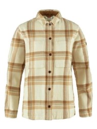 πουκάμισα fjallraven chemise singi en flanelle beige pour femme |